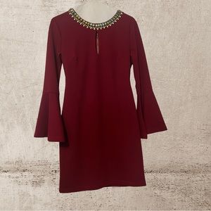 Embellished Bell Sleeve dress